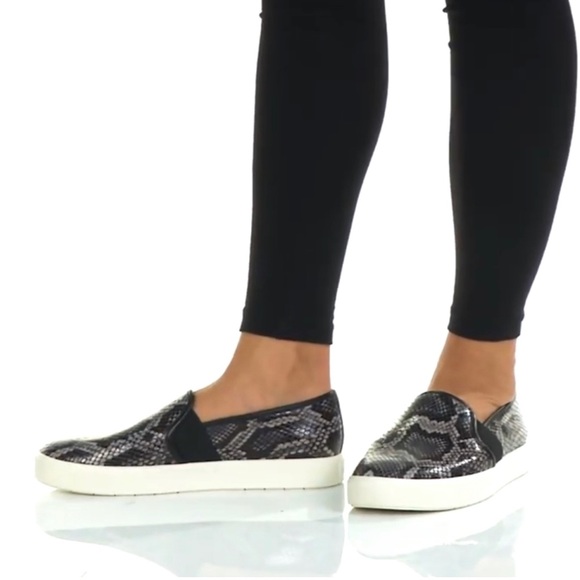 NIB ~ VINCE BLAIR 5 SNAKE SLIP ON SNEAKERS sz 8.5 - Picture 4 of 15
